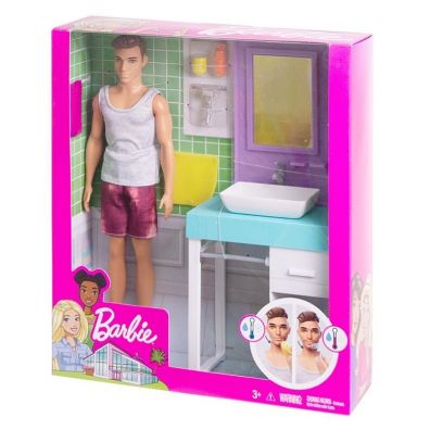 Barbie. Lalka Ken Domowe zajcia FYK53 Mattel