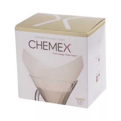Chemex Filtry papierowe kwadratowe 6, 8, 10 filianek 100 szt.