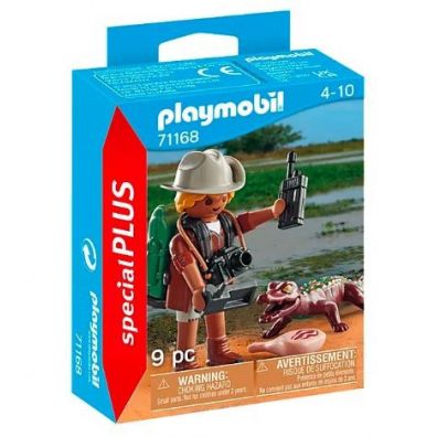 Фото - Фігурки / трансформери Playmobil Zestaw z figurką Special Plus 71168 Badacz z aligatorem 