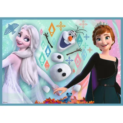 Puzzle 4w1 - Niezwyk�y �wiat. Frozen (12+15+20+24 el.) Trefl