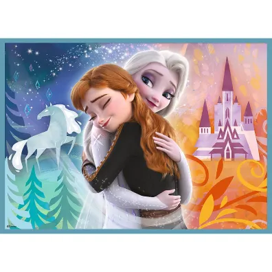 Puzzle 4w1 - Niezwyk�y �wiat. Frozen (12+15+20+24 el.) Trefl
