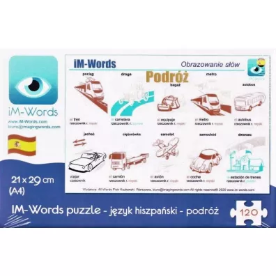 Puzzle 120 el. Hiszpa�ski. Podr� iM-Words