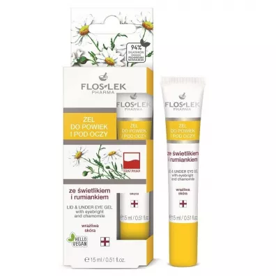 Floslek �el do powiek i pod oczy ze �wietlikiem i rumiankiem 15 ml
