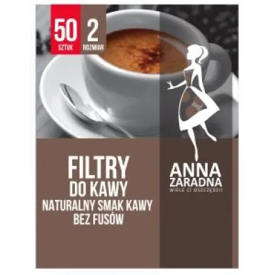 Anna Zaradna Filtry do kawy rozmiar 2 50 szt.