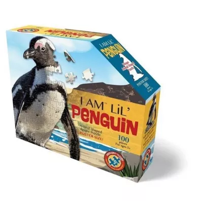 Puzzle konturowe 100 el. I am Lil - Pingwin Madd Capp