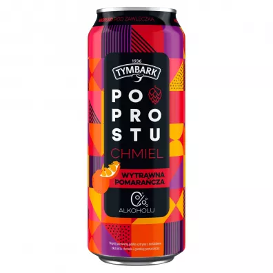 Tymbark Po prostu Chmiel Nap�j bezalkoholowy wytrawna pomara�cza 500 ml