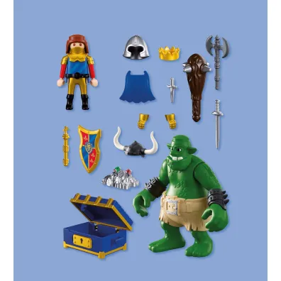 Playmobil Knights Troll ze skarbem rycerzy herbu Lew 72116