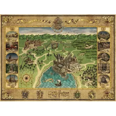 Puzzle 1500 el. Mapa Hogwartu Ravensburger