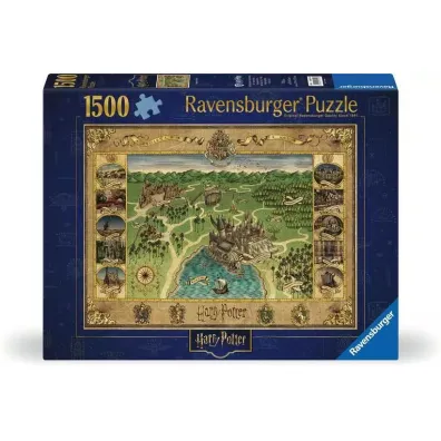 Puzzle 1500 el. Mapa Hogwartu Ravensburger