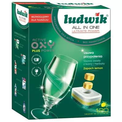 Ludwik Tabletki do zmywarek All In One cytrynowe 120 szt.