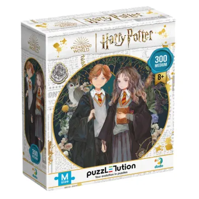 Pakiet: Ma�y potterownik. Przewodnik po serii Harry Potter. Hermiona Granger, Puzzle 300 el. Harry Potter. Hermiona i Ron, Magiczna R�d�ka Harry'ego Wizarding World