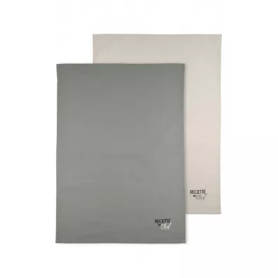 Stof cierki kuchenne Duo 50x70 khaki jasnobeowa 2 szt.