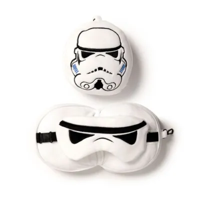 Pluszowa poduszka podr�na z opask� na oczy Relaxeazzz - Star Wars Stormtrooper