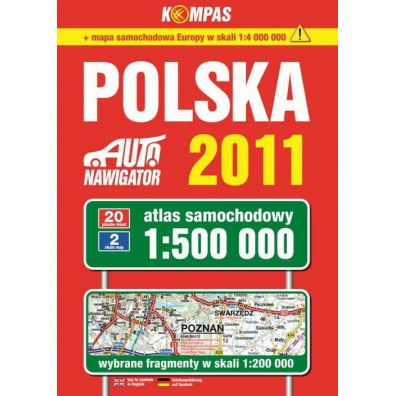 Atlas samochodowy Polska 1:500 000