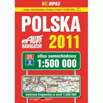 Atlas samochodowy Polska 1:500 000