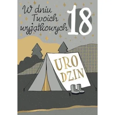 Kukartka Karnet B6 Urodziny (wymienne cyfry)