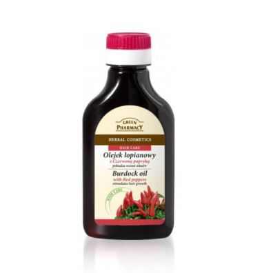 Green Pharmacy Burdock Oil olejek opianowy stymulujcy wzrost wosw Czerwona Papryka 100 ml