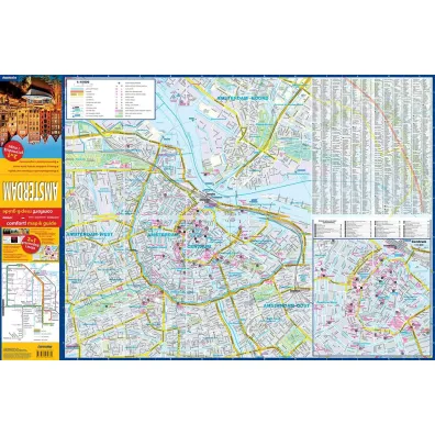 Amsterdam map&guide PL laminat 2024