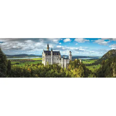 Puzzle 1000 el. Panorama - The Neuschwanstein Castle Clementoni
