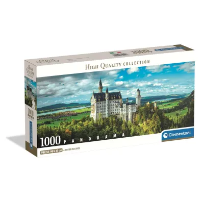 Puzzle 1000 el. Panorama - The Neuschwanstein Castle Clementoni