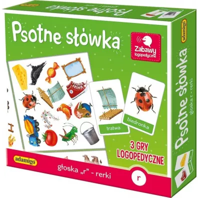 Psotne s��wka. G�oska R - rerki. 3 gry logopedyczne Adamigo