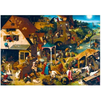 Puzzle 1000 el. Przysowia, Brueghel Bluebird Puzzle