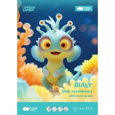 Blok rysunkowy bia�y A4/20K 80g HAPPY COLOR
