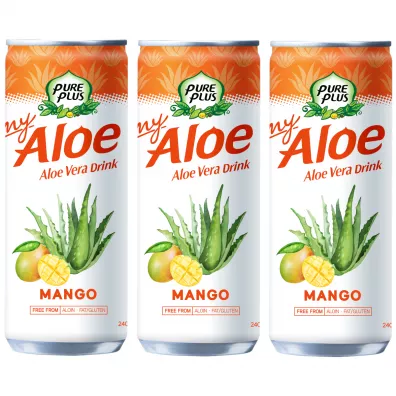 Pure Plus Napj z aloesem Aloe Vera Drink Mango zestaw 3 x 240 ml