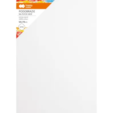 Happy Color Podobrazie bawe�niane impregnowane bia�e 50x70cm, 4mm