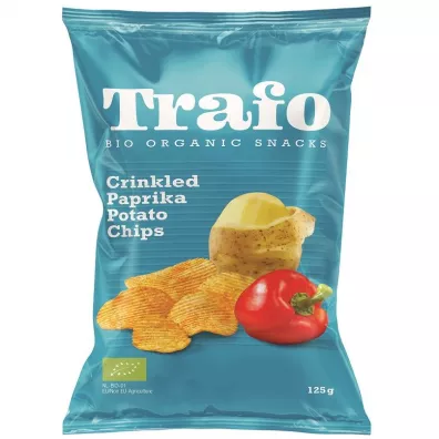 Trafo Chipsy ziemniaczane karbowane paprykowe 125 g Bio
