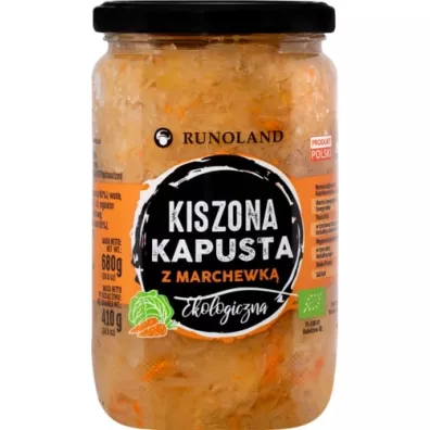 Runoland Kapusta kiszona z marchewk� 680 g Bio