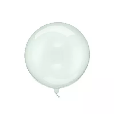 PartyDeco Balon Kula transparentny zielony 40cm