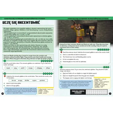 Minecraft. J�zyk angielski. Megazadania 12+