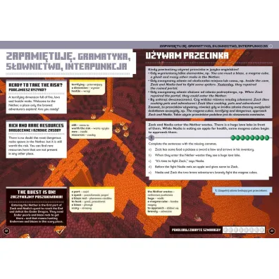 Minecraft. J�zyk angielski. Megazadania 12+