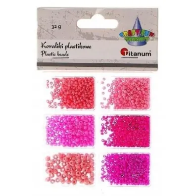 Titanum Koraliki plastikowe 6 rozmiar�w 32g
