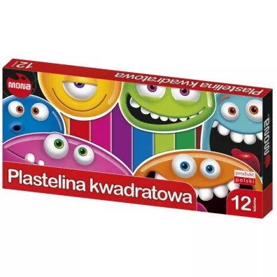 Mona Plastelina kwadratowa 12x18g
