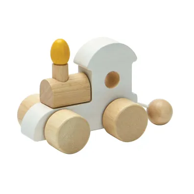 Poci�g urodzinowy zabawki drewniane Plan Toys