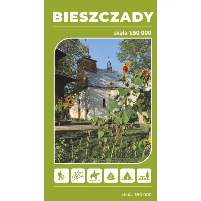 Mapa turystyczna Bieszczady 1:50 000