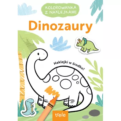 Dinozaury. Kolorowanka z wykrojnikiem
