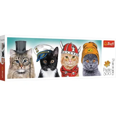 Puzzle panoramiczne 500 el. Puszysta ekipa Trefl