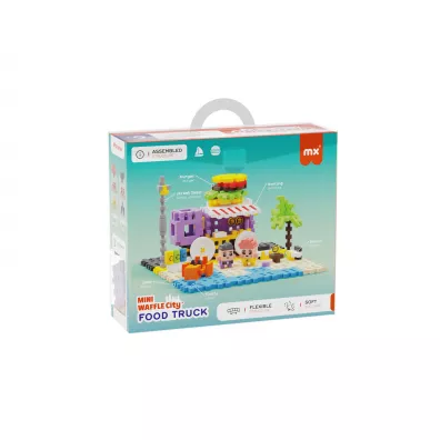 Mini Waffle City Klocki konstrukcyjne Mini Waffle 148 element�w City Food Truck MARIOINEX 904244