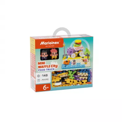 Mini Waffle City Klocki konstrukcyjne Mini Waffle 148 element�w City Food Truck MARIOINEX 904244