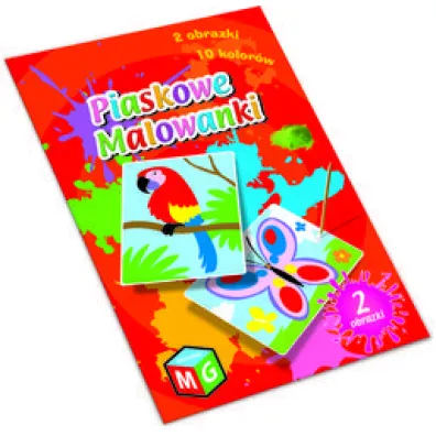 Piaskowe malowanki Motyl i papuga