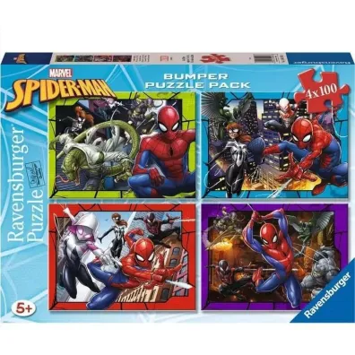 Puzzle 2D 4x100el Spiderman Ravensburger
