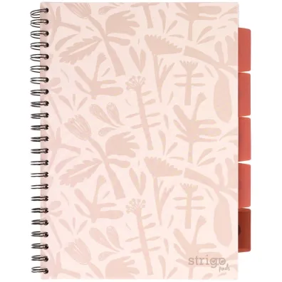 Strigo Ko�ozeszyt Pads A4 Floral be�owy kratka 100 kartek