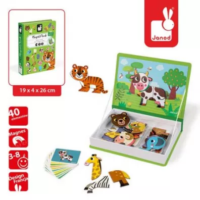 Puzzle Magnetyczna ukadanka Zwierzta Magnetibook Janod