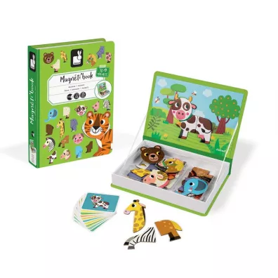 Puzzle Magnetyczna ukadanka Zwierzta Magnetibook Janod