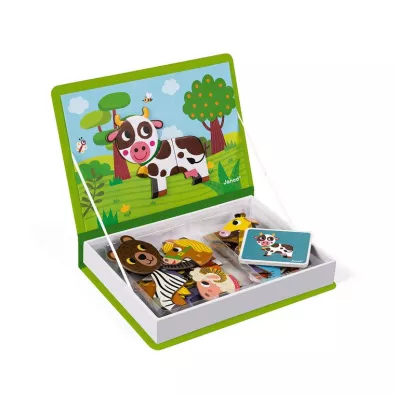Puzzle Magnetyczna ukadanka Zwierzta Magnetibook Janod