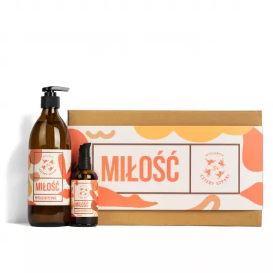 Mydlarnia 4 Szpaki Zestaw Mio: Olejek do masau + Mydo w pynie 100 ml + 500 ml