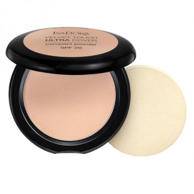 Isadora Velvet Touch Ultra Cover Compact Powder SPF20 kryjcy puder prasowany 63 Cool Sand 7.5 g